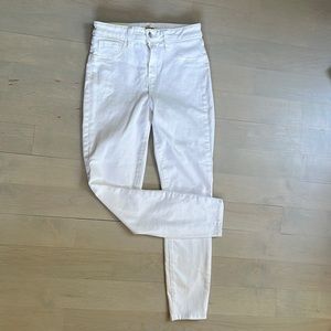 L’agence High Rise White Skinny Jean